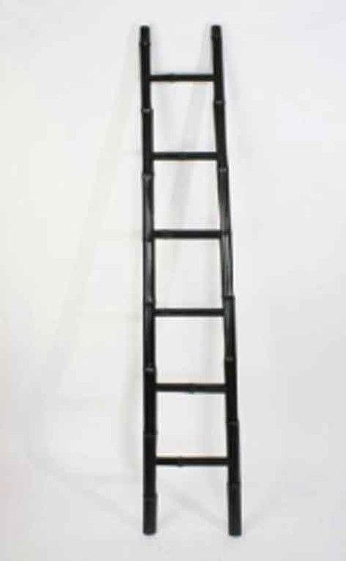 Escalera/Toallero de bambú color negro 2 mtrs