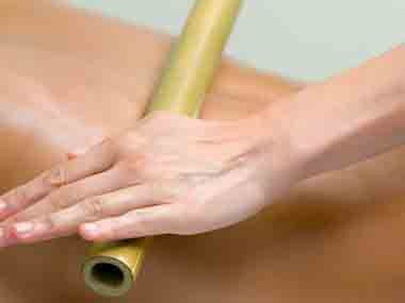 Kit 5 cañas de bambu para masaje Bambuterapia