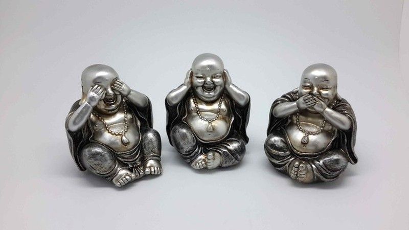 Buda plateado  oir ver y callar
