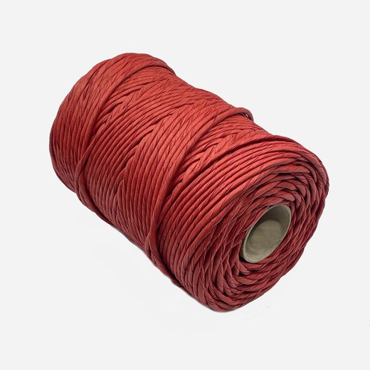 Bobine de cordon papier type danois rouge 150 m