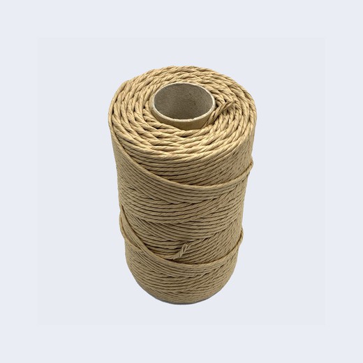 Bobina cordón de papel tipo nórdico color Kraft 3,50 / 4,00 mm 150 m.