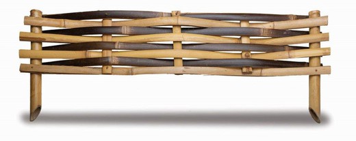 Bordura de bambú Natural/Marrón 20 x 100 cms