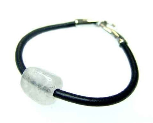 Bracciale in pelle al quarzo