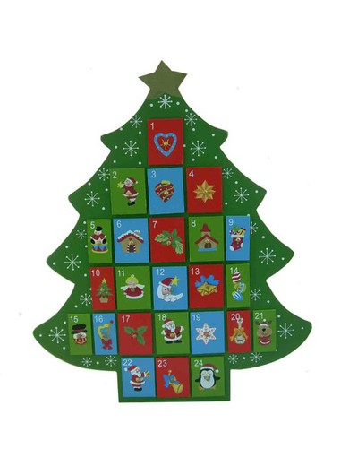 Calendario de Adviento árbol de Navidad