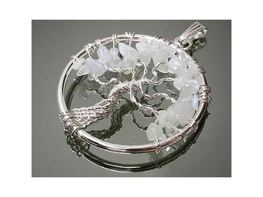 Pendentif arbre de vie pierre de lune