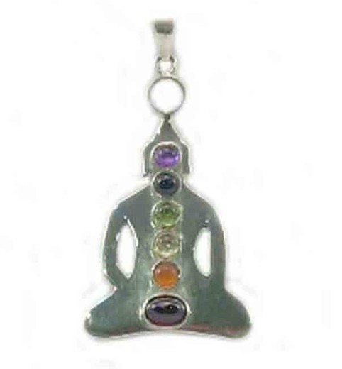 Pendentif Bouddha des 7 Chakras