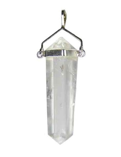 Pendentif Point Cristal de Roche