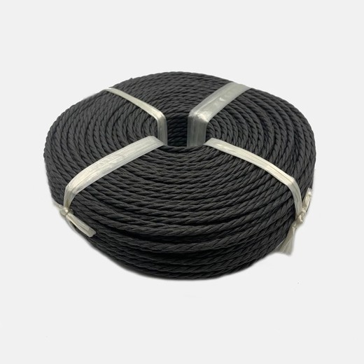 Cordoncino di carta tipo nordico nero 4 mm