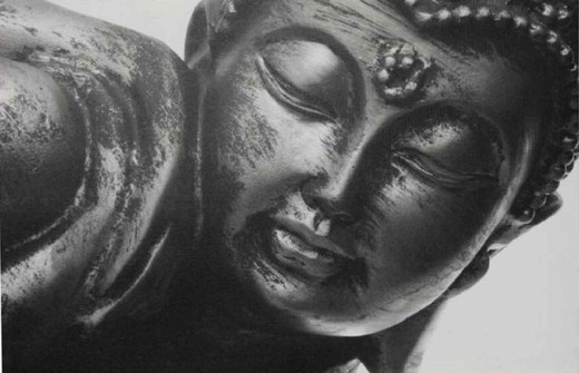 Pintura relaxante de Buda reclinado