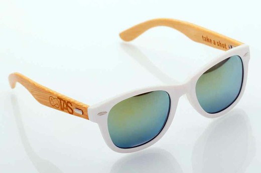 Óculos Bambu - Branco