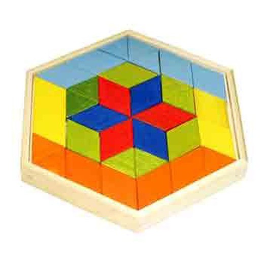 Gioco per bambini Bamboo Puzzle Prisms