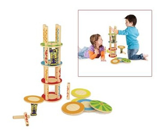 Jogo infantil Bamboo Crazy tower