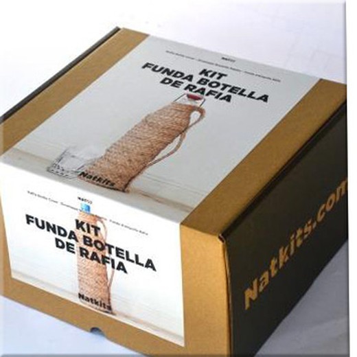 Kit funda rafia botella