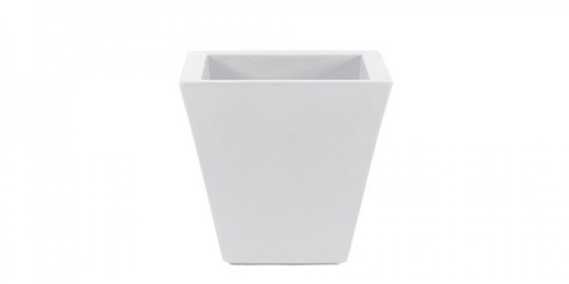 Vaso modello garofano 30x30x38cm Bianco