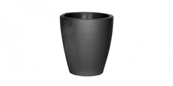 Vaso modello viola 30x32cm Nero