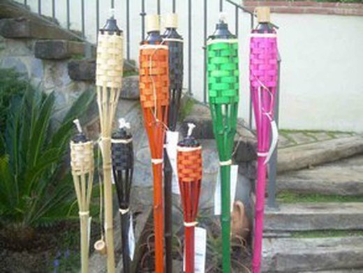 Pack Oferta Iluminación jardín Antorchas color natural — dbambu