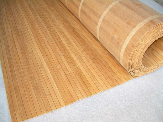Rotolo di doghe di bambù da pavimento da 4 m2 (2x2 metri).