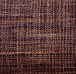 Rollo tejido rafia color Marrón Habano trama ancha 120 cm x 50 mtrs
