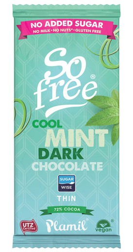 So Free Chocolate Menta intenso 72% 80GR