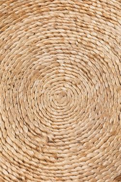 Alfombra de yute natural redonda 1,20 m Ø