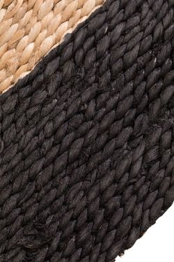 Tappeto in iuta naturale e nera diametro 1,50