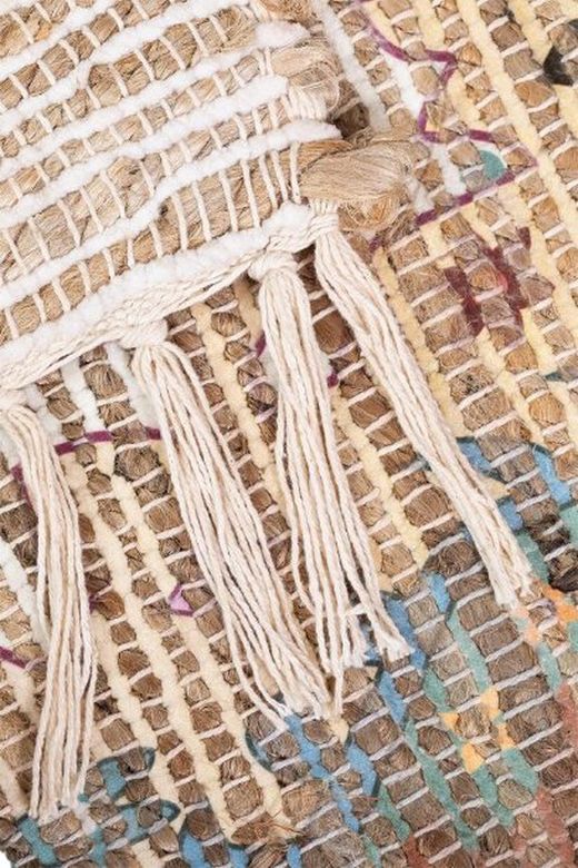 Tappeto in Juta e Cotone 284 X 174 cm