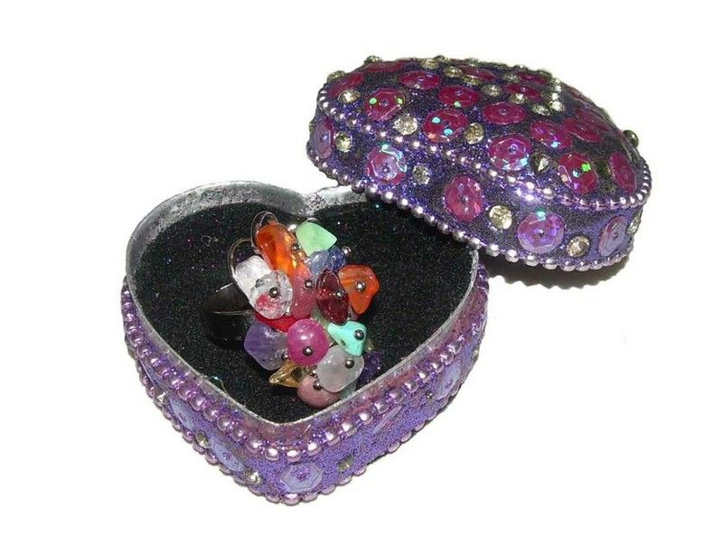 Anillo Mosaico colores con cajita India — dbambu