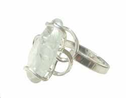 Anello Saturno in cristallo di rocca