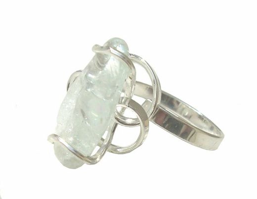 Anello Saturno in cristallo di rocca