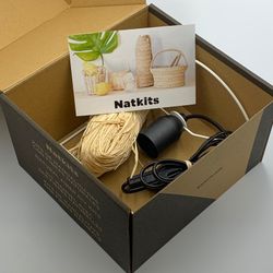 Kit applique in rafia naturale