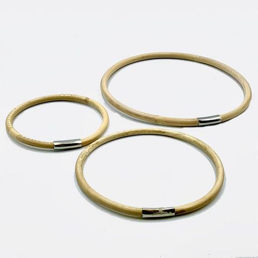 Manico in rattan naturale diametro 12 cm.