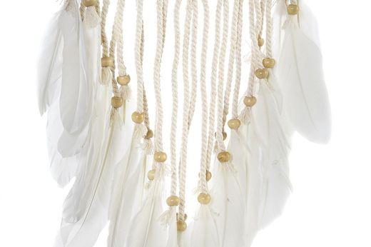 Atrapasueños de crochet blanco