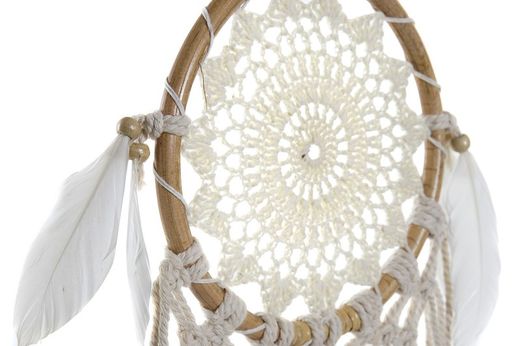 Atrapasueños de crochet blanco