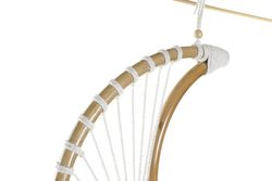 Acchiappasogni all'uncinetto e in rattan Luna White