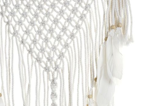 Acchiappasogni all'uncinetto e in rattan Luna White