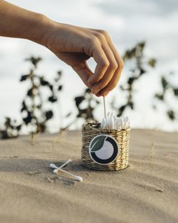 Cotonetes orgânicos de algodão e bambu BIO