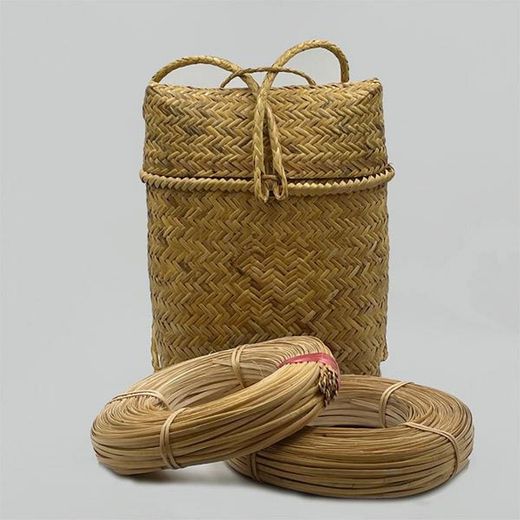 Tira de vime com casca Bobina Limada 5 mm 500 gr