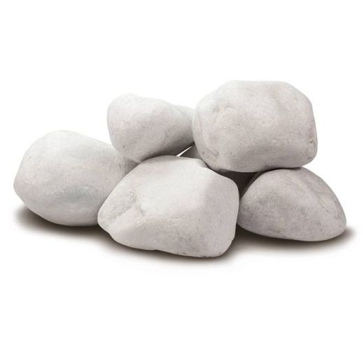 Galet marbre blanc (sac 20 kg)