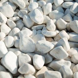 Ciottoli marmo bianco (sacco 20 kg)