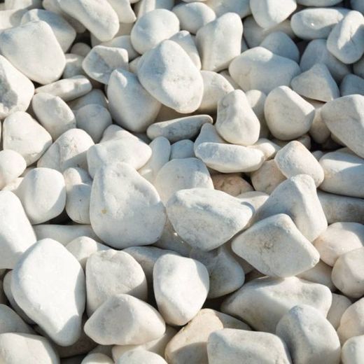 Ciottoli marmo bianco (sacco 20 kg)