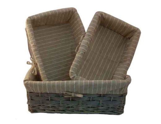 Scatole di vimini in rattan country