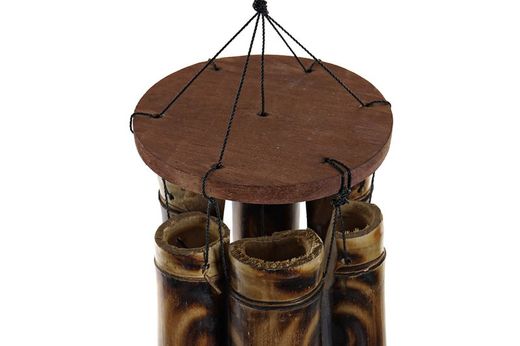 Carillon à vent en bambou avec papillon