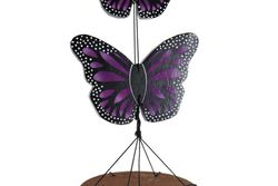 Carillon à vent en bambou avec papillon