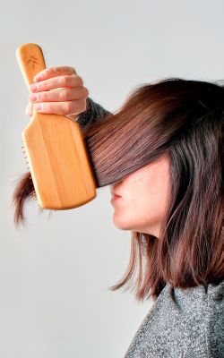 brosse à cheveux carrée