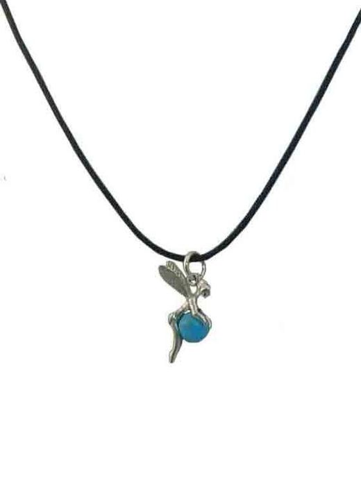 Pendentif fée boule turquoise
