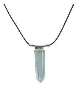 Ciondolo a tubo in cristallo di rocca