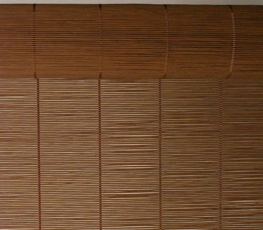 Rolo tecido de bambu