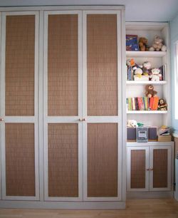 Rolo tecido de bambu