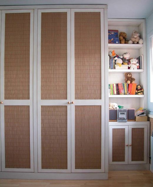 Rolo tecido de bambu