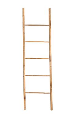 Escalera de bambú decorativa natural